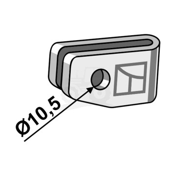 UCHWYT GRZĄDZIELI FI OTW-10,5 IND