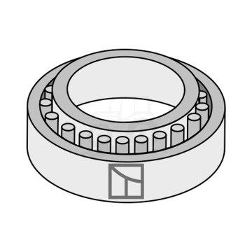 ŁOŻYSKO WAŁECZKOWO-STOŻKOWE 31-0037F IND