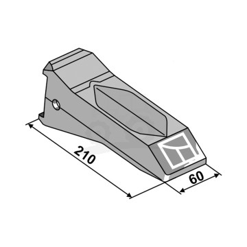 DZIÓB REDLICY 210X60 IND