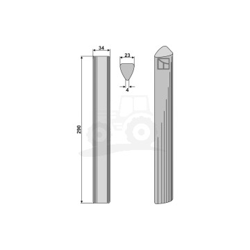 ZĄB BRONY AKTYWNEJ 290MM IND