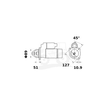 Rozrusznik.62/930-299  jx60,70,80 ISKRA/LETRIKA