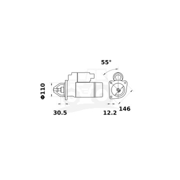 ROZRUSZNIK 62/930-251 12V 2.6KW Z-9 ISKRA / MAHLE / LETRIKA