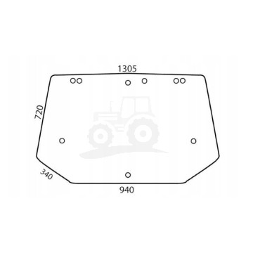 Szyba tylna  4072-104