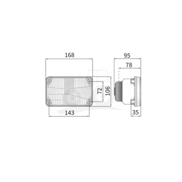 Reflektor przedni HF4, MF4235, MF8260