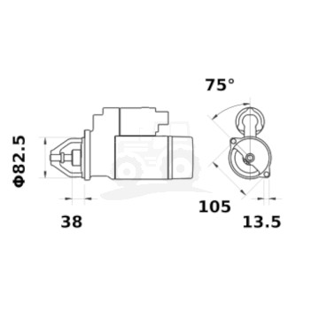 ROZRUSZNIK ISKRA / MAHLE / LETRIKA