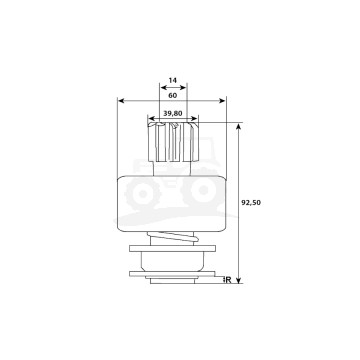 Zębnik HC-CARGO 10103060, 135664