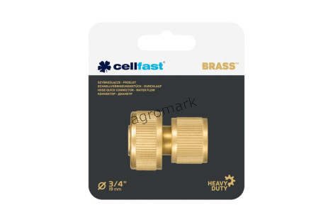 Szybkozłącze - przelot BRASS Cellfast 52-835