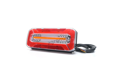 Lampa zespolona tylna W185DD LED 12V/24V  bez oświetlenia tablicy i światła pozycyjnego bocznego