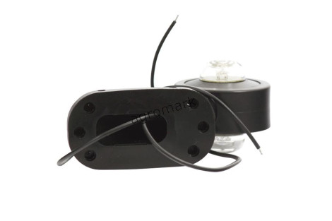 Lampa zespolona obrysowa przednio-tylna lewa, 12V-24V + przewody 29cm LgY-S 0,75mm2, diody