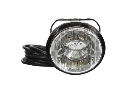 Lampa LED do jazdy dziennej (DRL), jednofunkcyjna, 12V-24V + przewody 250cm YLY-S 3x0,5mm2, diody