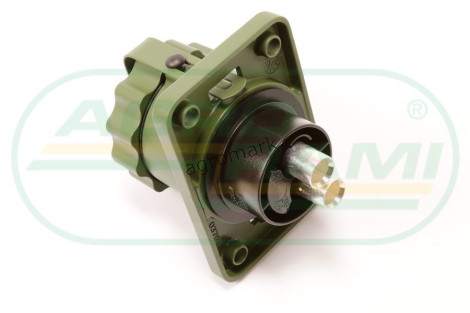 Gniazdo 2P/24V aluminiowe z gwintem