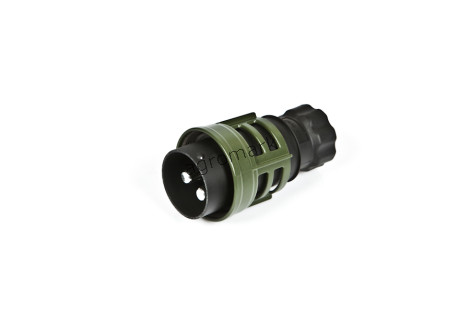 Wtyczka 2P/24V aluminiowa z pierścieniem