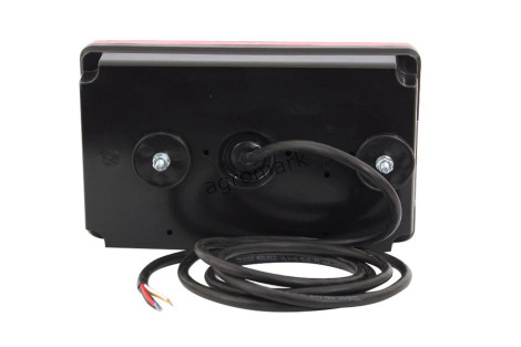 Lampa zespolona tylna prawa, 12V-24V + przewody 195cm YLY-S 5x0,75mm2, diody