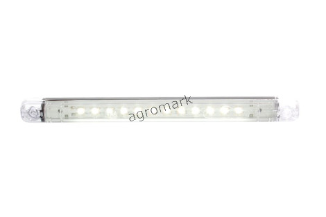 Lampa obrysowa przednia, jednofunkcyjna, 12V-24V + przewody 38cm LgY-S 0,75mm2, diody