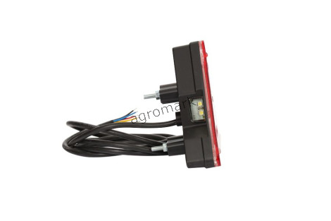 Lampa zespolona tylna prawa, 12V-24V + przewody 185cm YLY-S 5x0,75mm2, diody