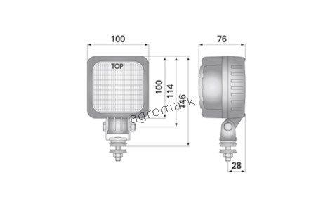 Lampa robocza 12/24V