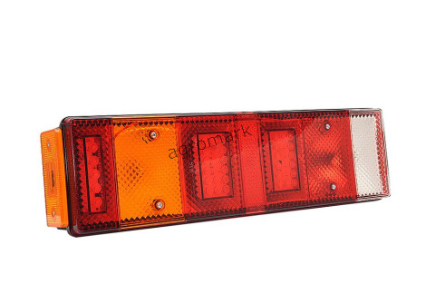 Lampa tylna zespolona ze światłem pozycyjnym bocznym lewa, 12V-24V + diody