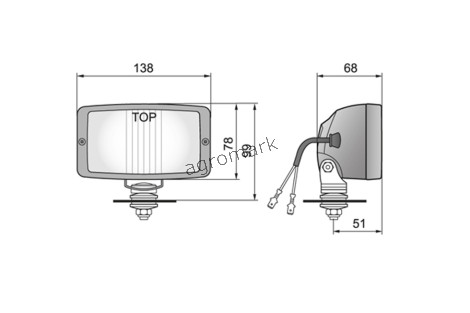 Halogenowa lampa robocza