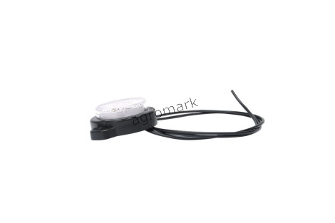 Lampa obrysowa przednia, jednofunkcyjna, 12V-24V + przewody 22cm LgY-S 0,75mm2, diody