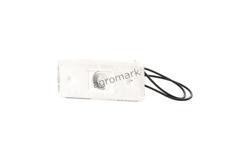 Lampa zespolona obrysowa przednia, 12V-24V + przewody 22cm LgY-S 0,75mm2, diody