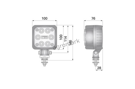Lampa robocza LEDF