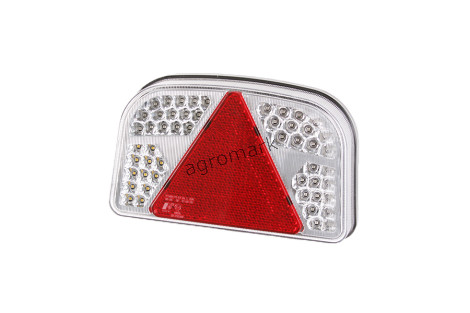 Lampa tylna LED biała z trójkątem