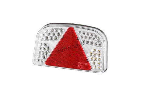 Lampa tylna LED biał z trójkątem