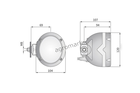Halogenowa lampa robocza WESEM