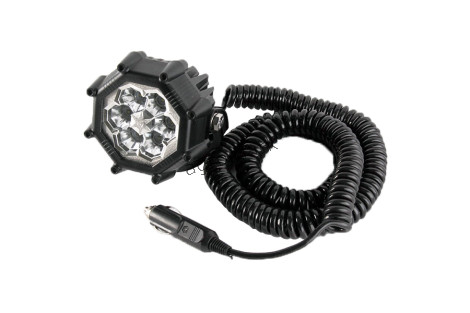 Lampa robocza HOR73, diodowa 12/24V (przewód spiralny 8m, wtyczka do zapalniczki,magnes)