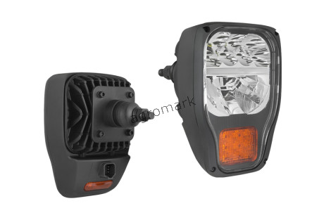 Reflektor przedni K1 moduł LED 12V-24V z tylnym uchwytem i wbudowanym złączem DT04-6P - prawy/lewy