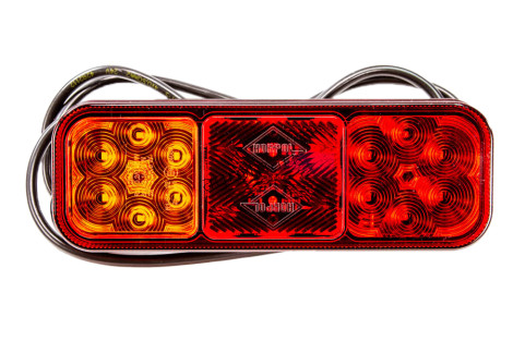 Lampa zespolona tylna HOR 126, diodowa 12/24 , przewód 4x0,5 mm2 dłu. 2m