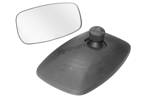 Lusterko uniwersalne podgrzewane 24 V z gałką 320x170 mm LS0320E