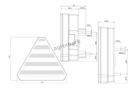 Lampa zespolona tylna W245DD 12V/24V LED z oświetleniem tablicy rejestracyjnej Prawa