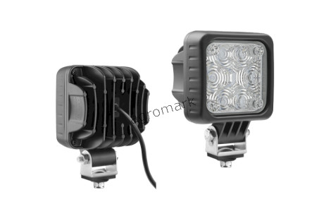 LED Lampa sygnalizacyjna niebieska 100x100 12/24V (Cz+)+przew.0.5m,