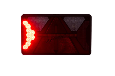 Lampa zespolona tylna diodowa z trójkątem odblaskowym 7 funkcyjna lewa