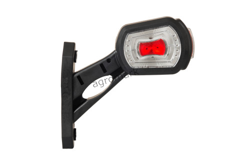 Lampa obrysowa diodowa trzyfunkcyjna ukośna prawa 12/24V