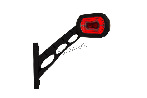 Lampa obrysowa diodowa trzyfunkcyjna na wysięgniku długim ukośna prawa 12/24V