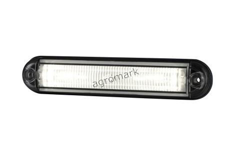 Lampa obrysowa typu slim ze swiatłowodem biała 12/24V