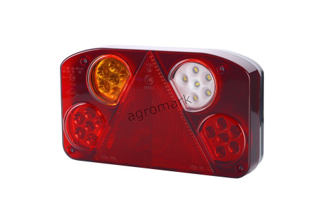 Lampa zespolona diodowa z trójkątem odblaskowym lewa roztaw śrub 152mm