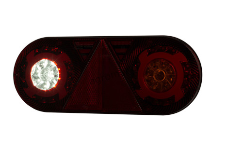 Lampa zespolona diodowa z trójkątem odblaskowym prawa 6-funkcyjna 12/24V