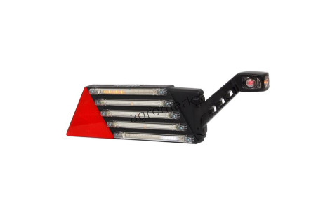Lampa zespolona tylna prawa, 12V-24V + przewody 200cm YLY-S 6x0,75mm2, diody