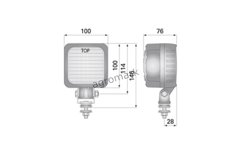 Lampa robocza LED WESEM 2500lm
