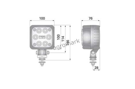 Lampa robocza LED WESEM 2500 lm