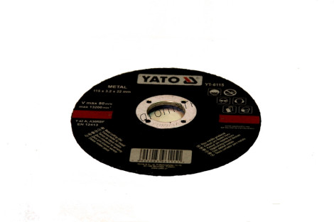 Tarcza do metelu 115x3