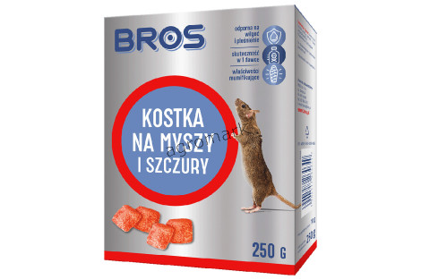 Kostka na myszy i szczury 100g - BROS