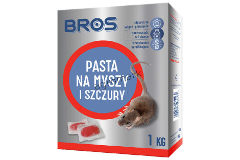 Pasta na myszy i szczury 1kg - BROS