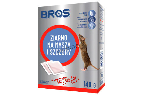 Ziarno na myszy i szczury 140g - BROS