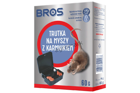 Trutka na myszy z karmnikiem 60g - BROS