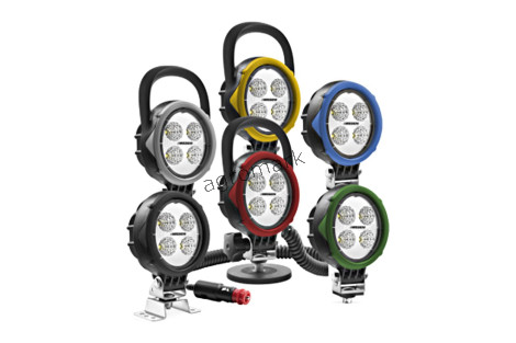 Lampa robocza z diodami LED, uchwytem omega i wbudowanym złączem AMP Faston -1500lm - moduł LED 12V-24V
