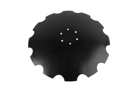 Talerz uzębiony 560x4,5mm, 6-otw-fi10, fi piasty 110mm-12zębów